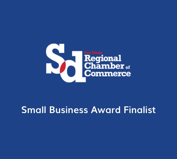 San Diego Chamber of Commerce Small Business Award Finalist