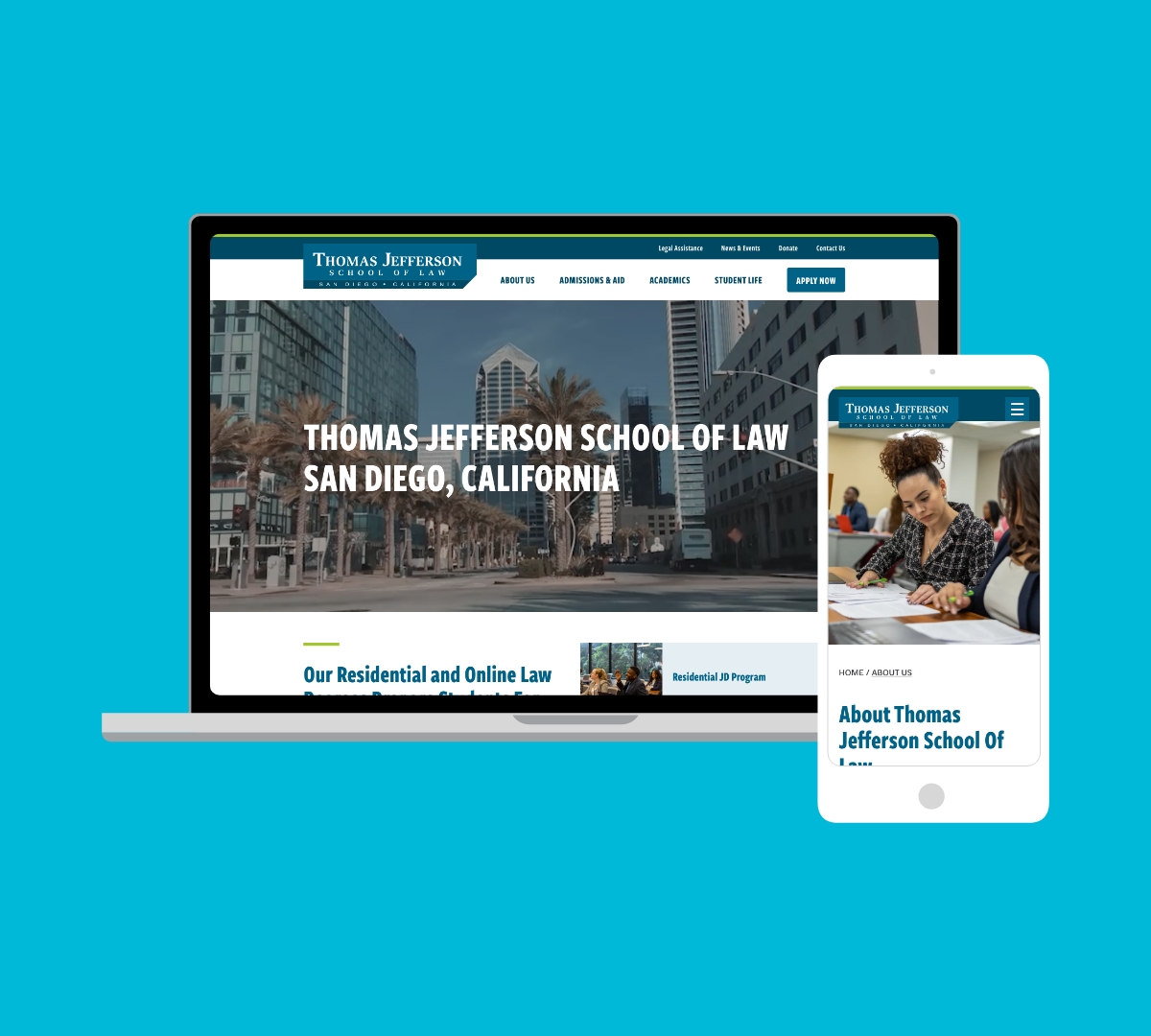 Just Launched: New Website For Thomas Jefferson School of Law